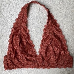 Free People Galloon Lace Halter Bra Size XL